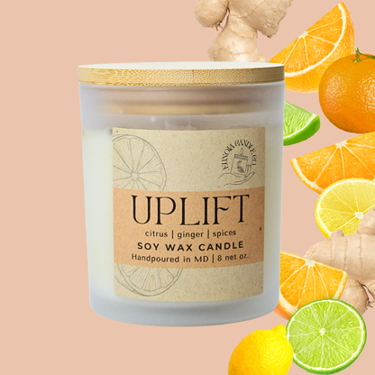 UPLIFT Soy Candle - Citrus Ginger | Eunoia Candle Co. – Eunoia