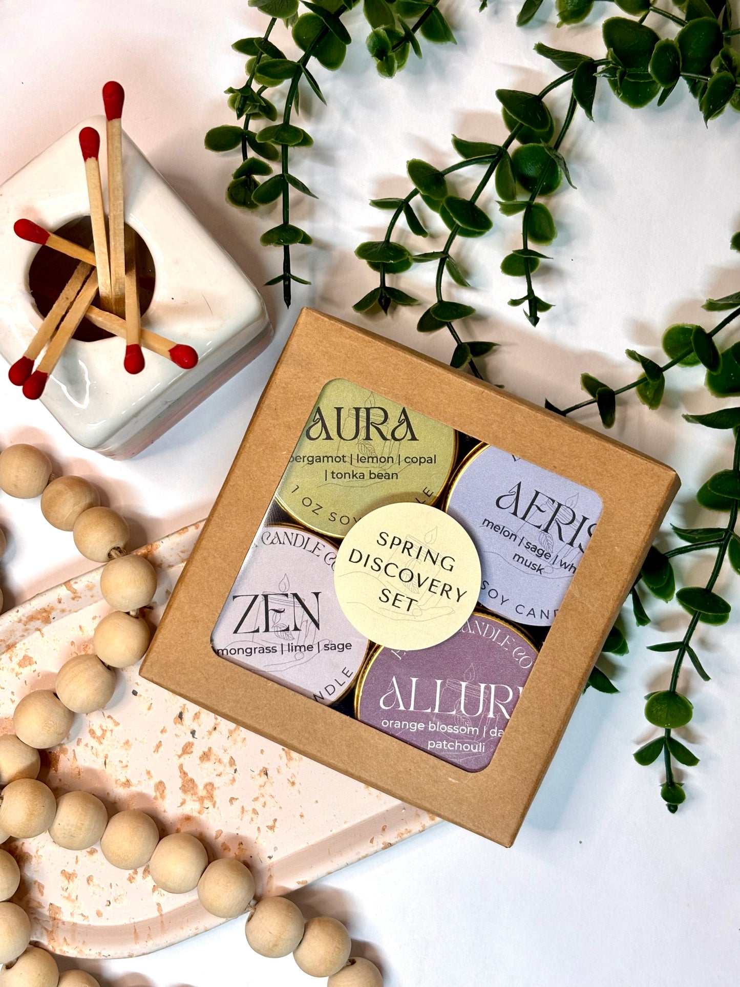 Candle Discovery & Gift Set | Luxe Spa Spring